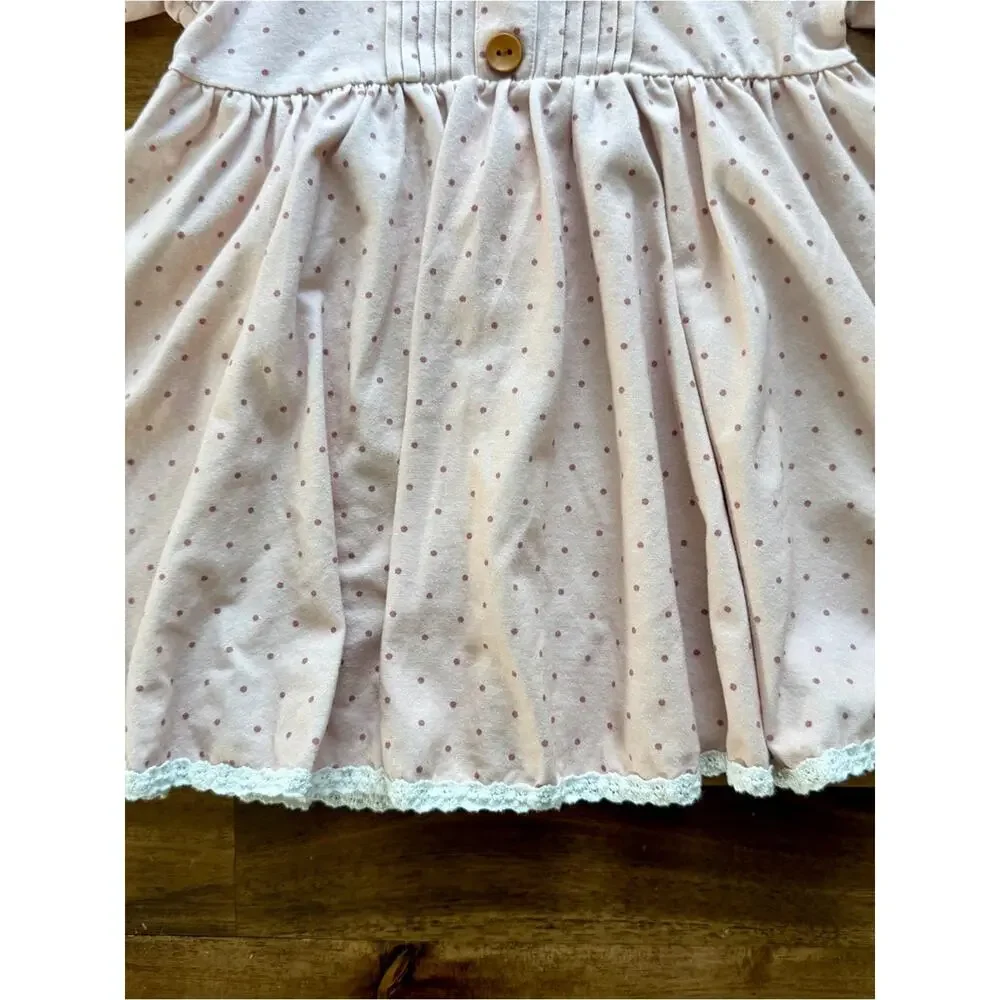 SweetHoney Girls Out To Play Set Soft Plum Dot 4T Knit Short Sleeve Shorts